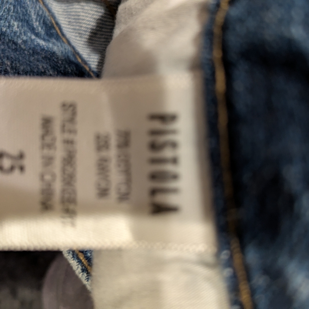 Pistola High Rise Distressed Blue Jeans Size 25 - Picture 10 of 10